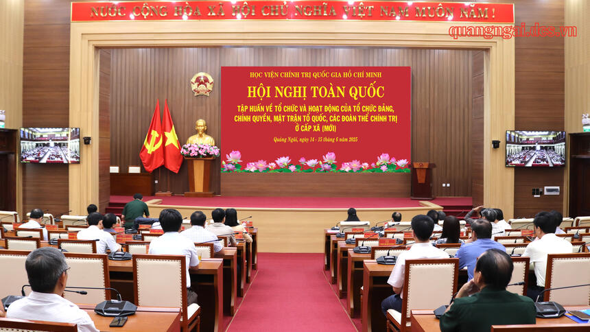 Hội nghị toàn quốc: Tập huấn về tổ chức và hoạt động của tổ chức Đảng, chính quyền, Mặt trận Tổ quốc, các đoàn thể chính trị ở cấp xã (mới)