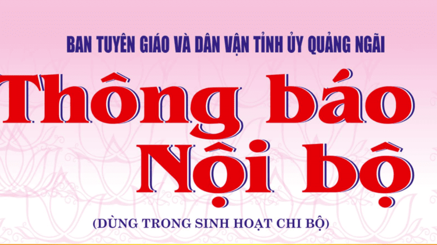 BẢN TIN THÔNG TIN NỘI BỘ SỐ 10 - 2025